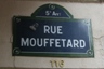ムフタール街の標識