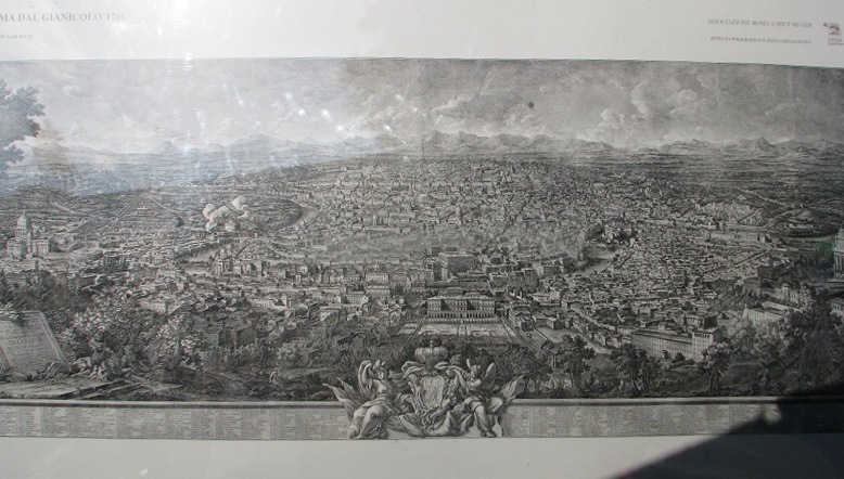 1765年のジャニコロの丘からの眺望