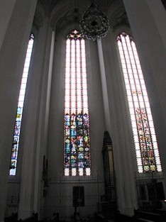 フラウエン教会のステンドグラス